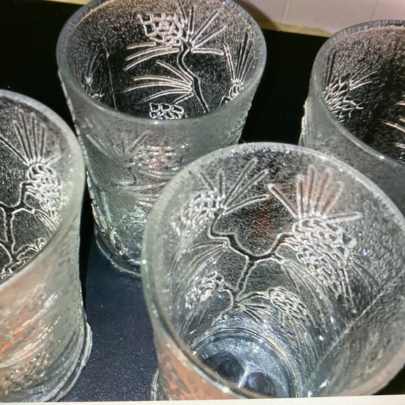 Rare Ponderosa Pine 4 Iced Tea Tumblers - Picture 3 of 3